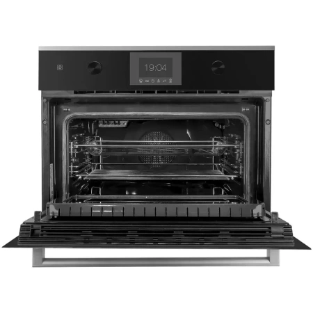 картинка Компактный духовой шкаф с микроволнами Kuppersbusch CBM 6350.0 S1 Stainless Steel от магазина SEFI