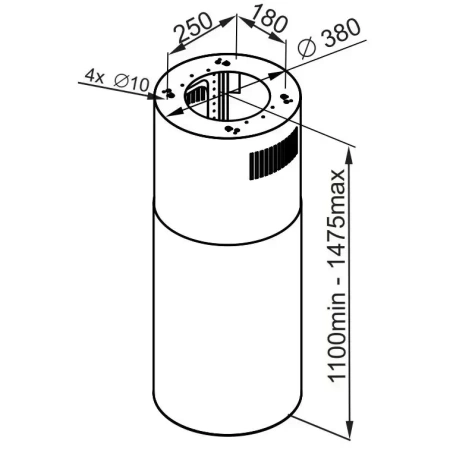 картинка Вытяжка MAUNFELD Lee Push 39 белый от магазина SEFI
