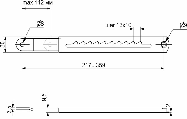 картинка Механизм подъема столешницы парты под углом 10 положений AKS от магазина SEFI