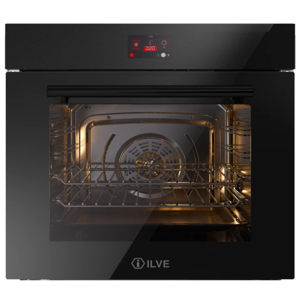 картинка Духовой шкаф ILVE OV601GT3/BK глянцевый черный (фурн. матовый черный) от магазина SEFI