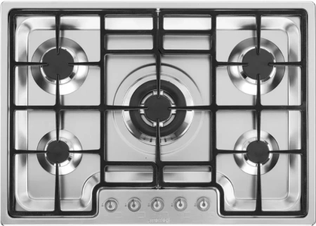 картинка Газовая варочная панель Smeg PGF75-4 магазин SEFI являющийся официальным дистрибьютором в России  картинка Газовая варочная панель Smeg PGF75-4 от магазина SEFI