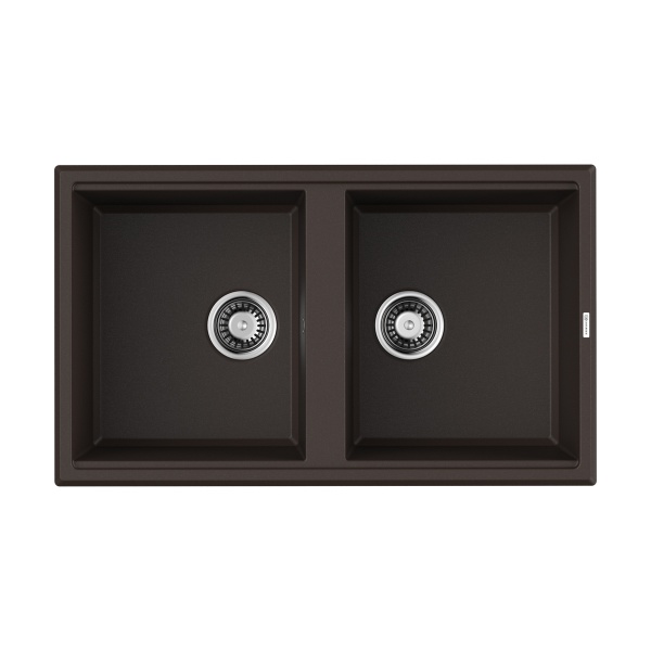 картинка Мойка Omoikiri Tedori 86-2-DC Tetogranit/темный шоколад от магазина SEFI