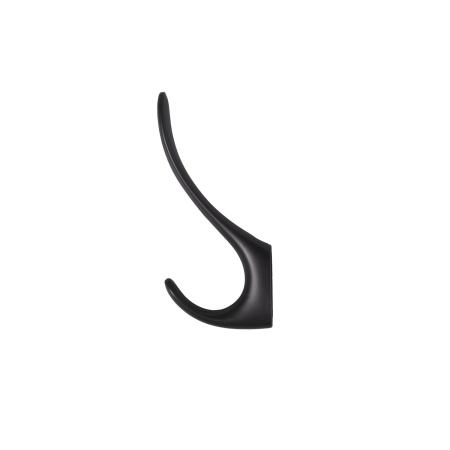 картинка Крючок меб. двухрожковый мет. ROMA черный матовый AKS от магазина SEFI