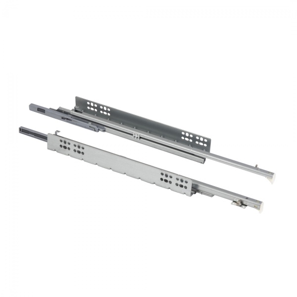 картинка Направляющая скрытого монтажа L-350 с доводчиком ДСП до16mm насадной монтаж AKS QType полное выдвижение магазин SEFI являющийся официальным дистрибьютором в России  картинка Направляющая скрытого монтажа L-350 с доводчиком ДСП до16mm насадной монтаж AKS QType полное выдвижение от магазина SEFI