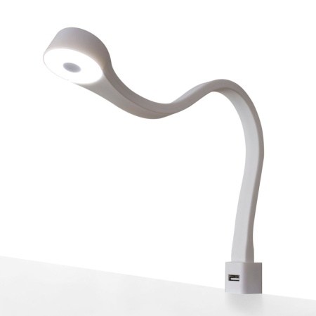 картинка Светодиодный светильник FLEXI 2,5Вт, 12В, с разъемом USB и кабелем 2м с разьемом mini белый/свет натуральный от магазина SEFI