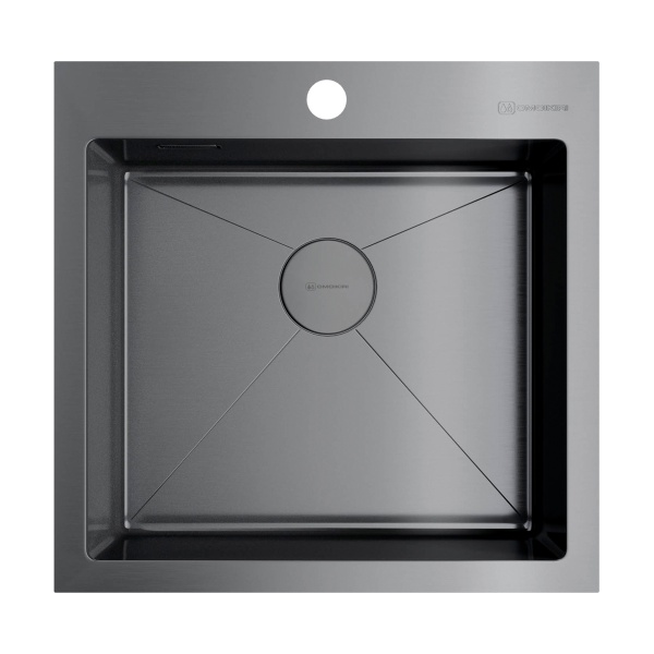 картинка Omoikiri Akisame 51-GM нерж. сталь/вороненая сталь от магазина SEFI