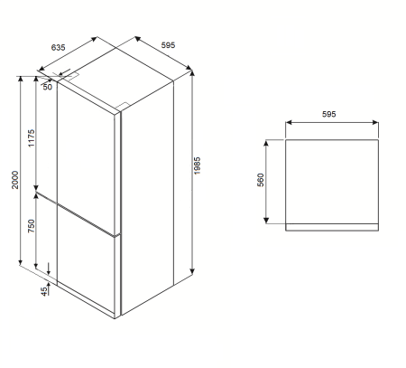 картинка Отдельностоящий холодильник арт серии Kuppersberg NFM 200 CG серия Венеция от магазина SEFI