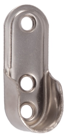 картинка Держатель трубы овальной (сталь), никель AKS от магазина SEFI