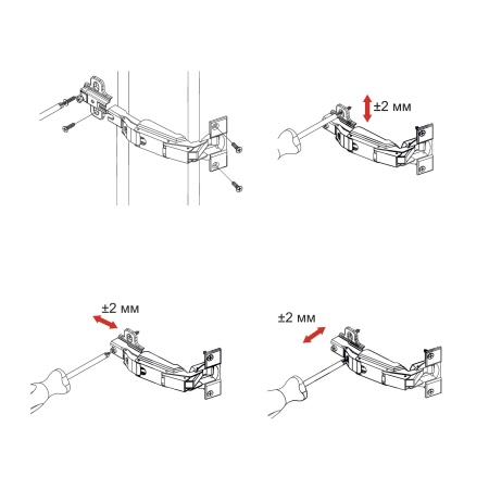 картинка Петля 165° накладная с пружиной 45мм h2 slide-on AKS от магазина SEFI
