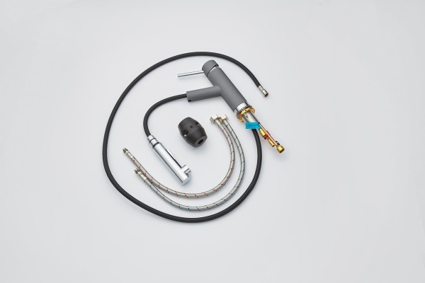 картинка Смеситель для кухни c выдвижной лейкой, EMAR 3012, цвет Алмаз от магазина SEFI