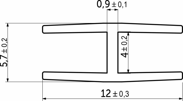 картинка Профиль ПВХ Н-3 белый соединительный РФ (1шт=2м.п) / тип 2 от магазина SEFI