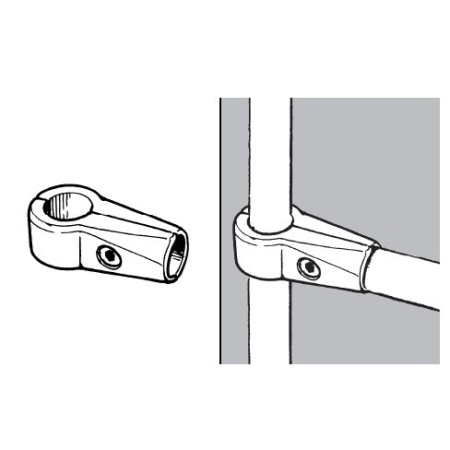 картинка Соединитель 2-х труб d32мм (660) простой, хром AKS от магазина SEFI