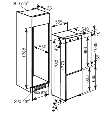 картинка Встраиваемый холодильник HAIER BCFT628AWRU от магазина SEFI