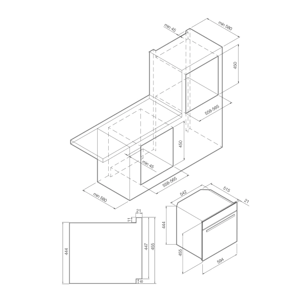 картинка Духовой шкаф с СВЧ Graude BWG 45.0 SE от магазина SEFI