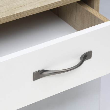 картинка Ручка меб. скоба мет. GRACE 128 брашированный темный никель AKS магазин SEFI являющийся официальным дистрибьютором в России  картинка Ручка меб. скоба мет. GRACE 128 брашированный темный никель AKS от магазина SEFI