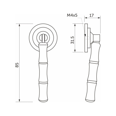 картинка Ручка меб. КАПЛЯ модерн, матовый черный AKS от магазина SEFI