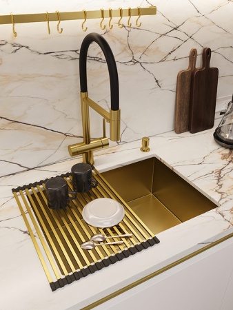 картинка Ролл-мат для кухонной мойки, EMAR 4433, цвет Золото от магазина SEFI