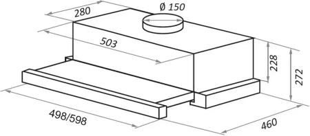 картинка Встраиваемая вытяжка MAUNFELD TS Touch 60 белый от магазина SEFI