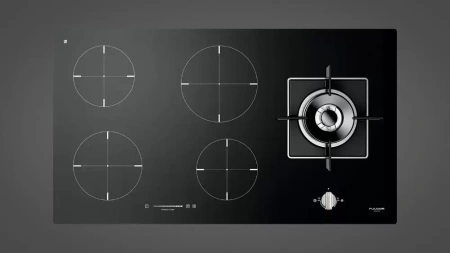 картинка Комбинированная варочная панель Fulgor Milano FCH 905 ID TS G DWK BK от магазина SEFI
