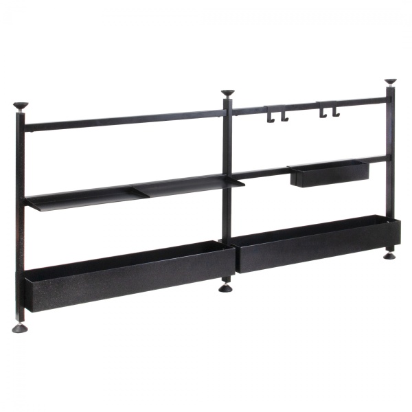 картинка Комплект квадратного релинга h=576-635мм L1245мм двойной черный AKS от магазина SEFI