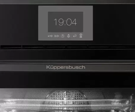 картинка Компактный духовой шкаф с микроволнами Kuppersbusch CBM 6550.0 S2 Black Chrome от магазина SEFI