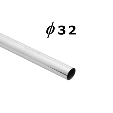 картинка Труба d32 L-3000 (1,80кг/1,0мм), хром AKS от магазина SEFI