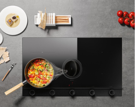 картинка Варочная панель с вытяжкой ELICA UNPLUGGED BL/F/90 от магазина SEFI