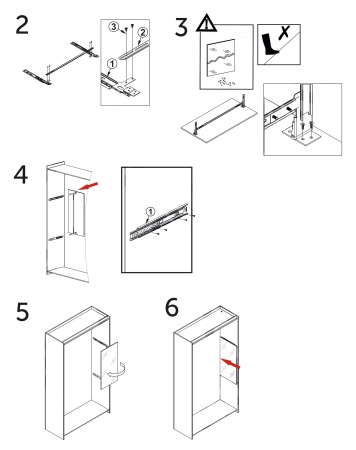 картинка Направляющая шариковая L-400 h=45 крепление к зеркалу от магазина SEFI