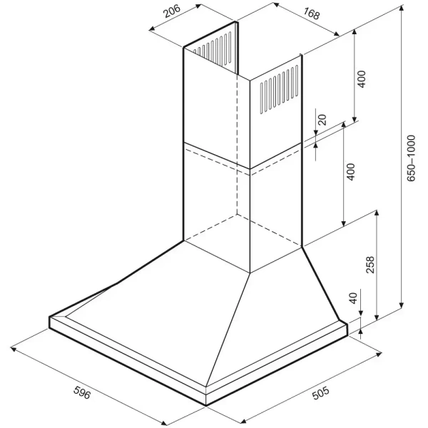картинка Вытяжка Krona BELLA RETRO 600 IVORY PB от магазина SEFI