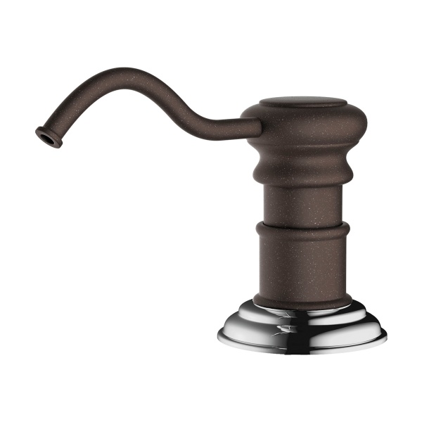 картинка Дозатор для моющего средства OM-01-DC латунь/темный шоколад от магазина SEFI