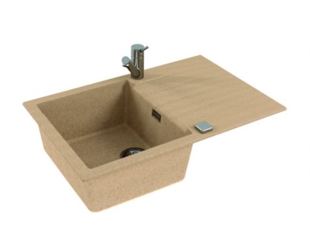 картинка Мойка ALVEUS GRANITAL CADIT 20 BEIGE - G55 790 X 500  1X в комплекте с сифоном 1132823, от магазина SEFI