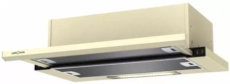 картинка Встраиваемая вытяжка KRONA Kamilla slim 600 ivory (1 мотор) от магазина SEFI