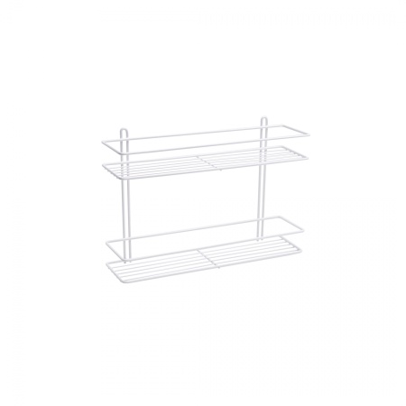 картинка Полка подвесная прямая 2-ярусная 400*110*272, белый РФ от магазина SEFI