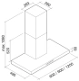 картинка Вытяжка Falmec Plane 120 ix (800) ECP от магазина SEFI