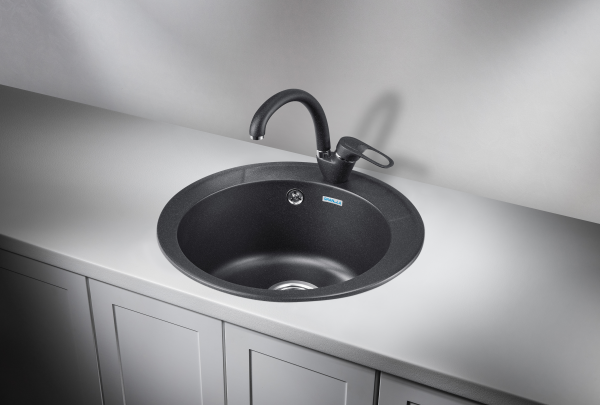 картинка Мойка Granula 4802, черный, СтандАРТ кварц от магазина SEFI
