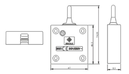 картинка Выключатель контактный бар, белый, 500W, HLT от магазина SEFI