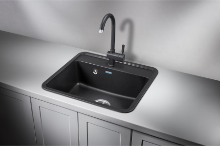 картинка Мойка Granula 5601, черный, СтандАРТ кварц от магазина SEFI