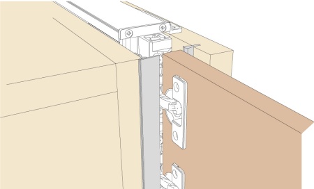картинка Декоративная планка черная с крепежом от магазина SEFI