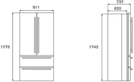 картинка Отдельностоящий холодильник Betazzoni REF904FFNXTC от магазина SEFI