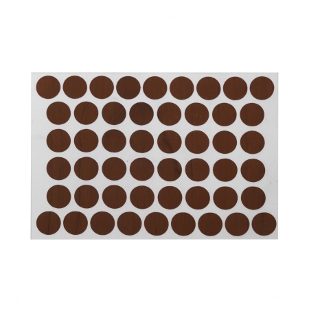 картинка Заглушка самоприлипающая к конфирматам яблоня темная (163) AKS (лист-50шт.) от магазина SEFI