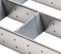 картинка Разделитель L-88 Поперечный металлический Organizer нержавеющая сталь (88*63) AKS от магазина SEFI