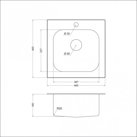 картинка Мойка EMAR 130A, цвет Глянец от магазина SEFI