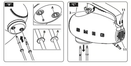 картинка Ручной миксер Smeg HMF01BLEU от магазина SEFI