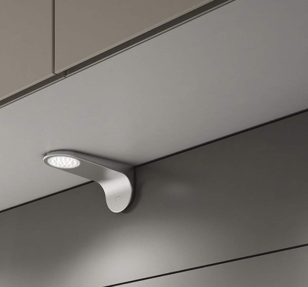 картинка Светильник светодиодный Kite, 1,6Вт, 12В, свет теплый нерж.сталь, 151х70х64мм от магазина SEFI