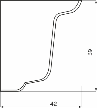 картинка Уголок ПВХ внутрен. к плинтусу 127 алюминий Rehau магазин SEFI являющийся официальным дистрибьютором в России  картинка Уголок ПВХ внутрен. к плинтусу 127 алюминий Rehau от магазина SEFI