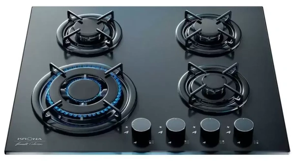 картинка Газовая варочная панель KRONA CORTESIA 60 BL от магазина SEFI