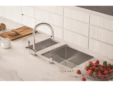 картинка Мойка ALVEUS KOMBINO 10 SAT-90 180X400X144 в комплекте с сифоном 1130550, от магазина SEFI