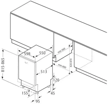 картинка Встраиваемая посудомоечная машина KRONA DELIA 60 BI от магазина SEFI