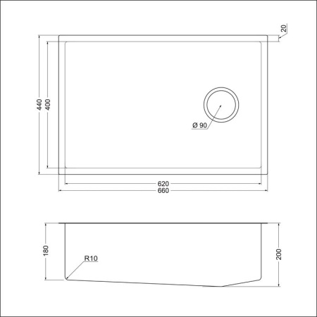 картинка Мойка EMB-660(UN), цвет Золото PVD от магазина SEFI