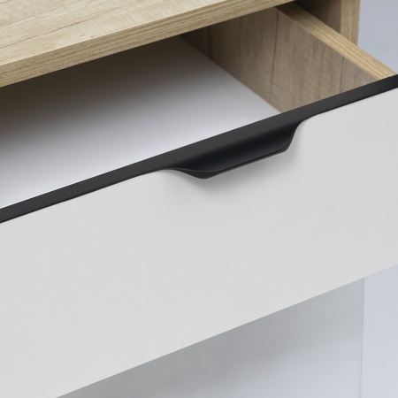 картинка Ручка меб. накладная алюм. LINEA 320/397 черный матовый, AKS от магазина SEFI